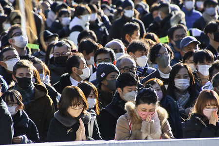 Neujahrstag in Tokio
