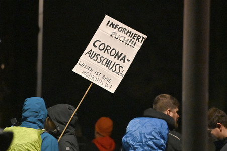 Impfgegner-Demo in Nürnberg