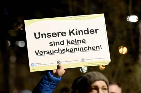 Impfgegner-Demo in Nürnberg