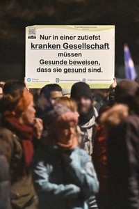 Impfgegner-Demo in Nürnberg