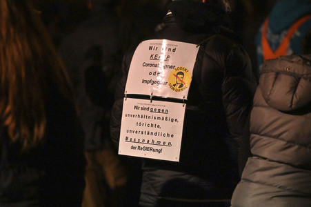 Impfgegner-Demo in Nürnberg
