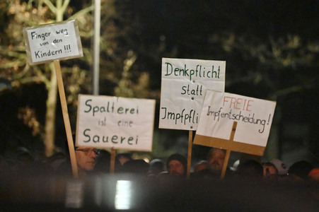 Impfgegner-Demo in Nürnberg