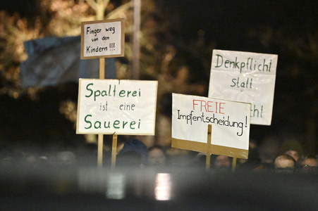 Impfgegner-Demo in Nürnberg