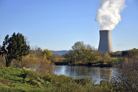 Das Kernkraftwerk Grohnde vor der Abschaltung