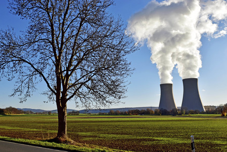 Das Kernkraftwerk Grohnde vor der Abschaltung