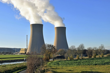 Das Kernkraftwerk Grohnde vor der Abschaltung