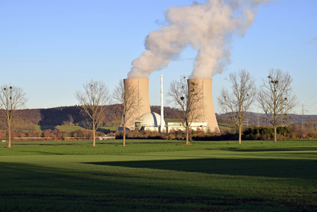 Das Kernkraftwerk Grohnde vor der Abschaltung