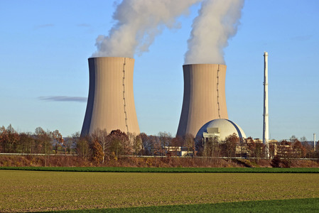 Das Kernkraftwerk Grohnde vor der Abschaltung