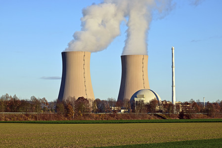 Das Kernkraftwerk Grohnde vor der Abschaltung