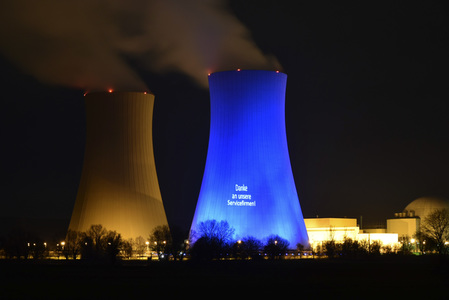Das Kernkraftwerk Grohnde vor der Abschaltung