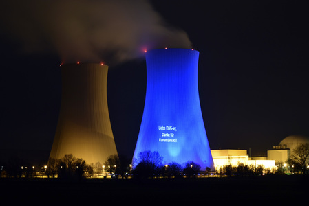 Das Kernkraftwerk Grohnde vor der Abschaltung