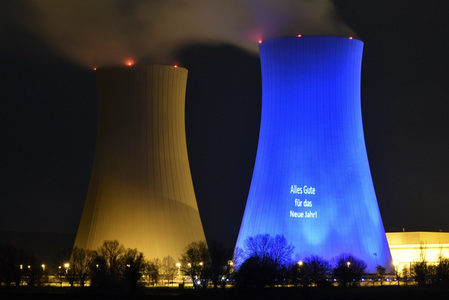 Das Kernkraftwerk Grohnde vor der Abschaltung