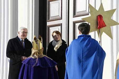 Frank-Walter Steinmeier empfängt die Sternsinger in Berlin