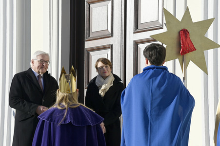 Frank-Walter Steinmeier empfängt die Sternsinger in Berlin