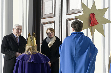 Frank-Walter Steinmeier empfängt die Sternsinger in Berlin