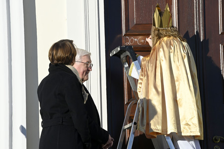 Frank-Walter Steinmeier empfängt die Sternsinger in Berlin
