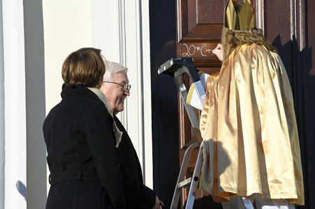Frank-Walter Steinmeier empfängt die Sternsinger in Berlin