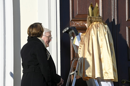Frank-Walter Steinmeier empfängt die Sternsinger in Berlin