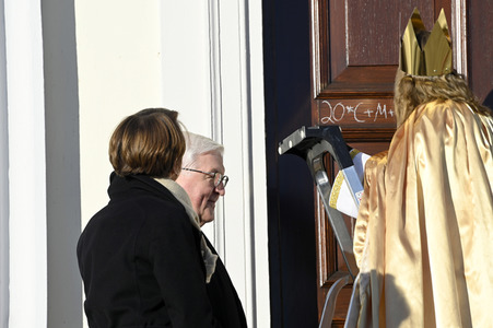 Frank-Walter Steinmeier empfängt die Sternsinger in Berlin