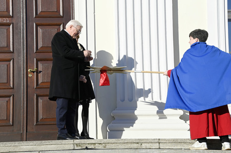 Frank-Walter Steinmeier empfängt die Sternsinger in Berlin