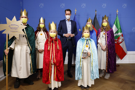 Sternsinger in der Staatskanzlei Düsseldorf