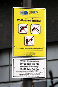 Symbolfoto Waffenverbotszone