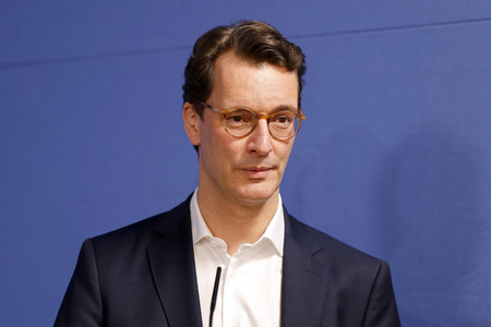 Übergabe der Neujahrsbrezel an Hendrik Wüst in Düsseldorf