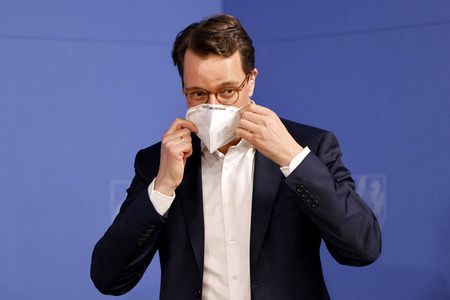 Übergabe der Neujahrsbrezel an Hendrik Wüst in Düsseldorf