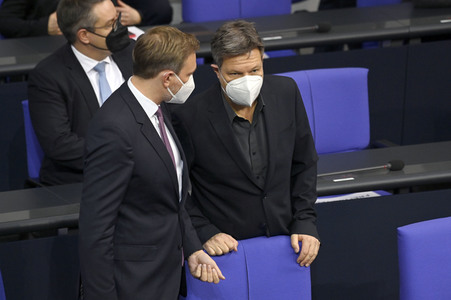 10. Sitzung des Deutschen Bundestages in Berlin