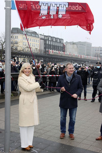 Einweihung der Jan-Fedder-Promenade in Hamburg