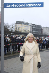 Einweihung der Jan-Fedder-Promenade in Hamburg