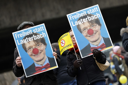 Coronademo in Düsseldorf