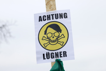 Coronademo in Düsseldorf