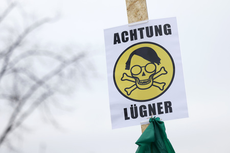 Coronademo in Düsseldorf