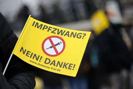 Coronademo in Düsseldorf