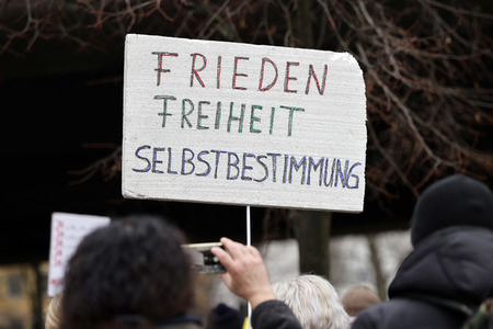 Coronademo in Düsseldorf