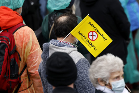 Coronademo in Düsseldorf