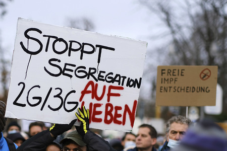 Coronademo in Berlin