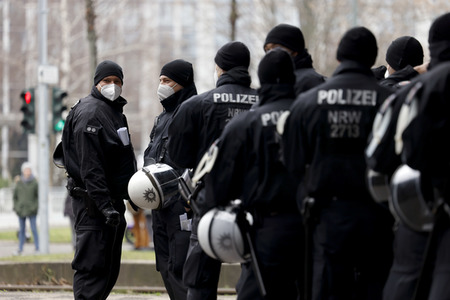 Coronademo in Düsseldorf