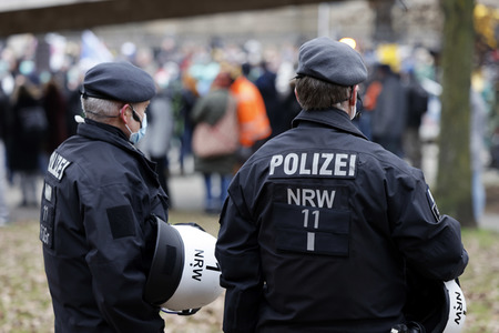 Coronademo in Düsseldorf