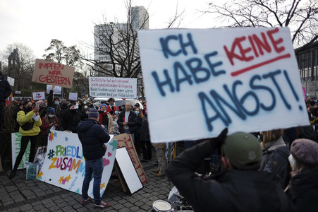 Coronademo in Berlin