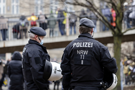 Coronademo in Düsseldorf