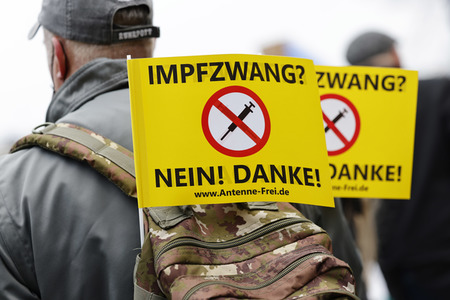 Coronademo in Düsseldorf