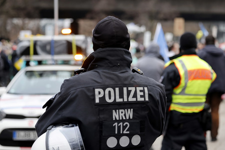 Coronademo in Düsseldorf