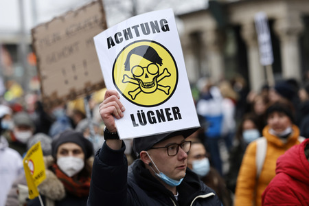 Coronademo in Düsseldorf