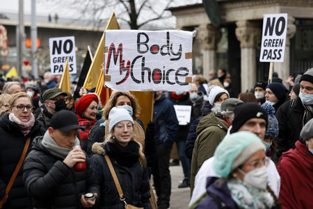 Coronademo in Düsseldorf