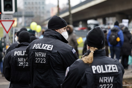 Coronademo in Düsseldorf