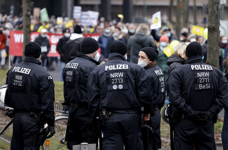 Coronademo in Düsseldorf