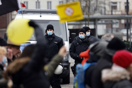 Coronademo in Düsseldorf