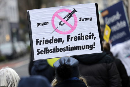 Coronademo in Düsseldorf